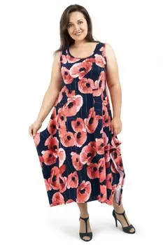 Сарафан трикотажный Майорка (маки) рр