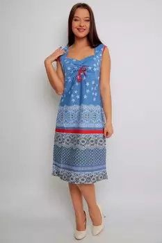 Сарафан трикотажный Мелия (голубой) рр
