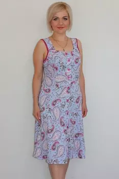 Сарафан трикотажный Настя (пейсли) рр