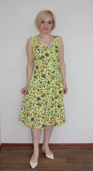 Сарафан трикотажный Настя (салатовый)