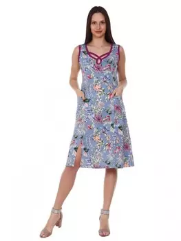 Сарафан трикотажный Рауэна (голубой)