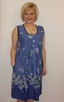 Сарафан трикотажный Роуз (цветы) рр