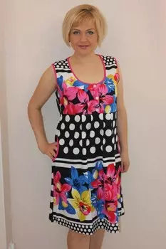 Сарафан трикотажный Роуз (горошек) от