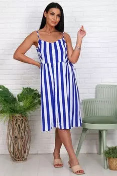 Сарафан трикотажный Сандра (синий)