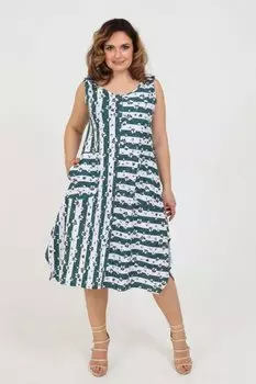 Сарафан трикотажный Тарина (зеленый)