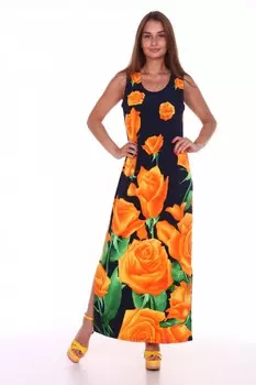 Сарафан трикотажный Валерия (оранжевый)