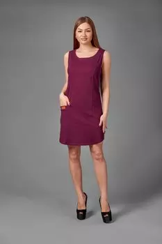 Сарафан трикотажный Виталия (баклажановый) рр