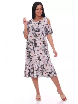 Сарафан вискозный Гюзелия (серый)