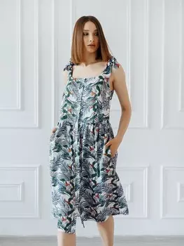 Сарафан вискозный Ямайка (белый)