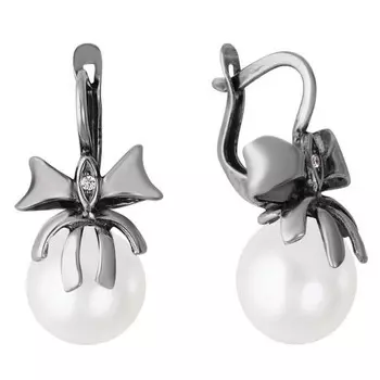 Серьги бижутерия Ольга (серебрение) зк