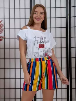 Шорты трикотажные Аня (оранжевые)