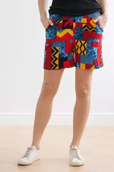Шорты трикотажные Доминика (геометрия)