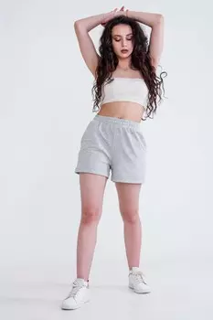 Шорты трикотажные Эмоции (серые)