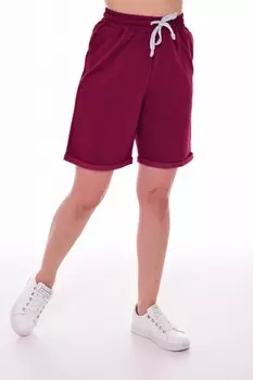 Шорты трикотажные Эша (бордовые)