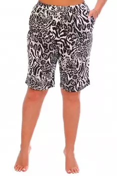 Шорты трикотажные Малибу (леопардовые) рр