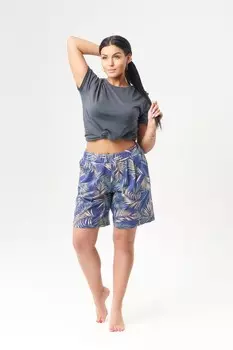 Шорты трикотажные Ника (индиго)