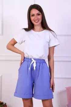 Шорты трикотажные Жаклина (сиреневые)