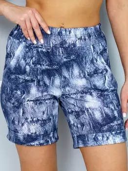 Шорты трикотажные Жизель (темно-синие) от