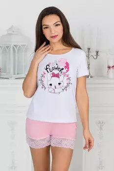 Шорты вискозные Агния (розовые)