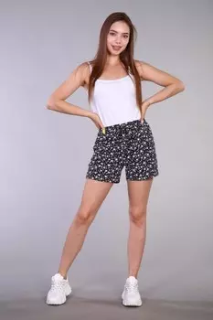 Шорты вискозные Фаина (черные)