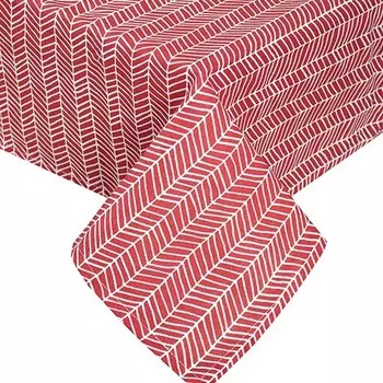 Скатерть 145x145 Елочки (красная) зк