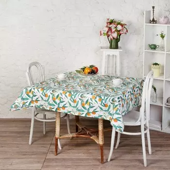 Скатерть 145x145 Сочный персик зк