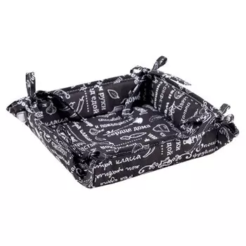 Текстильная ваза 18x18 Правила кухни (шоколадная)