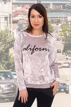 Толстовка бархатная Затея