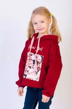 Толстовка детская Нина (бордовая)