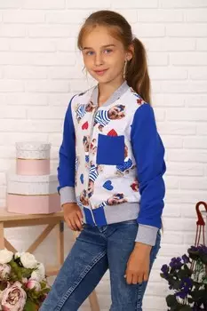 Толстовка детская Полли (синяя)