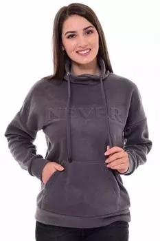 Толстовка флисовая Альфа (серая) рр