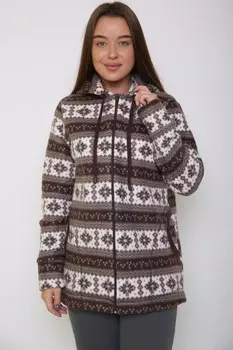 Толстовка флисовая Рэйчел (коричневая)