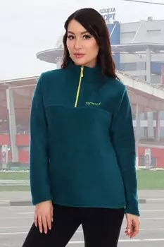 Толстовка флисовая Велнес (изумрудная)