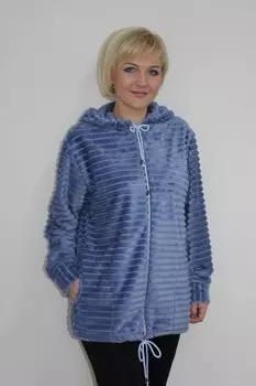 Толстовка из велсофта Божена (голубая)