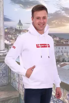 Толстовка мужская Аргумент (белая) рр