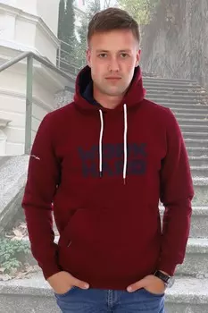 Толстовка мужская Хаген (бордовая)