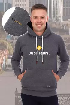 Толстовка мужская Хилл (темно-серая)