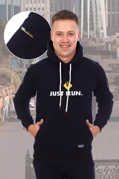 Толстовка мужская Хилл (темно-синяя)