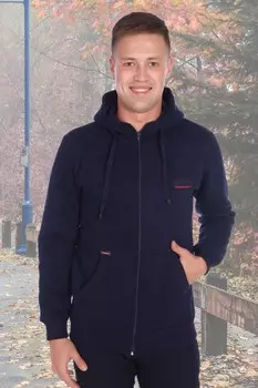 Толстовка мужская Кевин (темно-синяя)