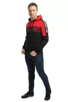 Толстовка мужская Виталий (красная)