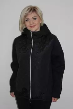 Толстовка трикотажная Алена (черная)