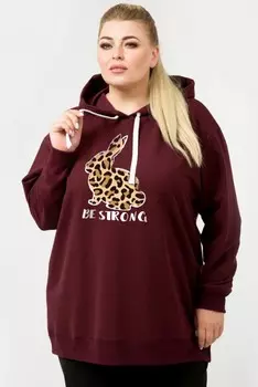 Толстовка трикотажная Алин (бордовая)