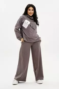 Толстовка трикотажная Алиша (коричневая)