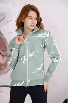 Толстовка трикотажная Ашлая (зеленая)