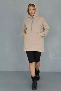Толстовка трикотажная Дарина (бежевая)