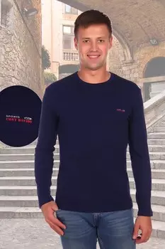 Толстовка трикотажная Давид (темно-синяя)