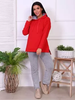 Толстовка трикотажная Дикума (красная)