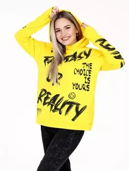 Толстовка трикотажная Фантазия (желтая)