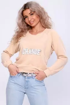 Толстовка трикотажная Ида (бежевая)