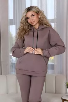 Толстовка трикотажная Изуми (коричневая) от